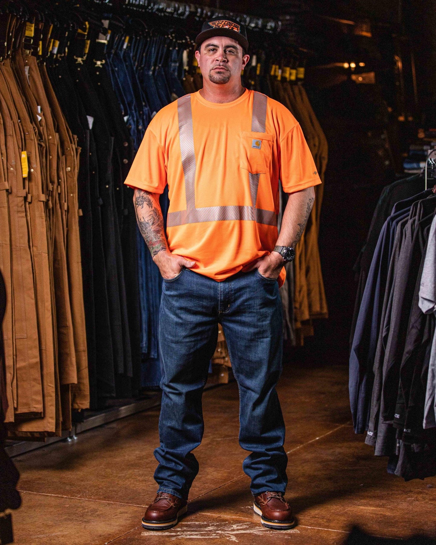 Class 2 High Visibility Force Short Sleeve T-Shirt - Brite Orange