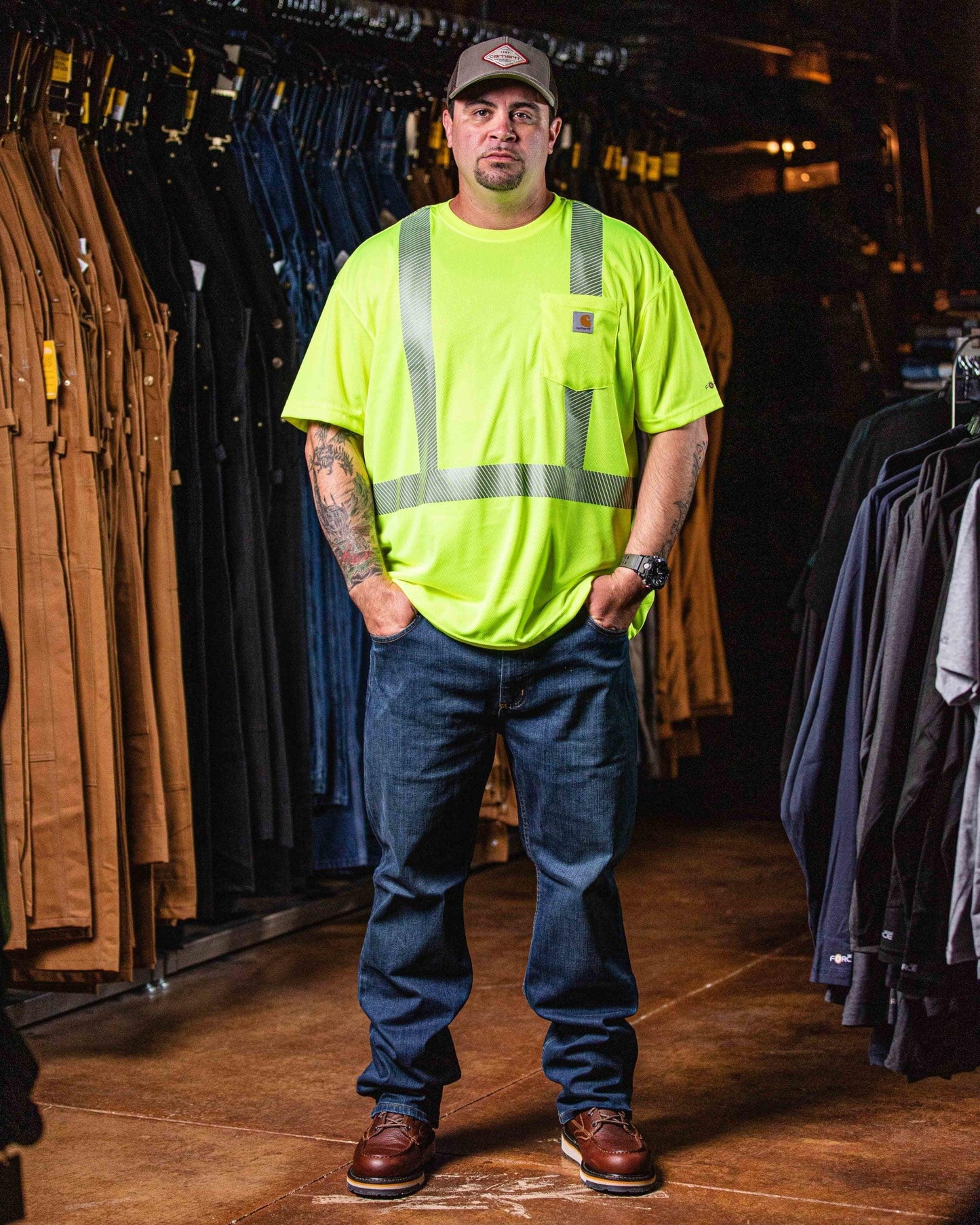 Class 2 High Visibility Force Short Sleeve T-Shirt - Brite Lime
