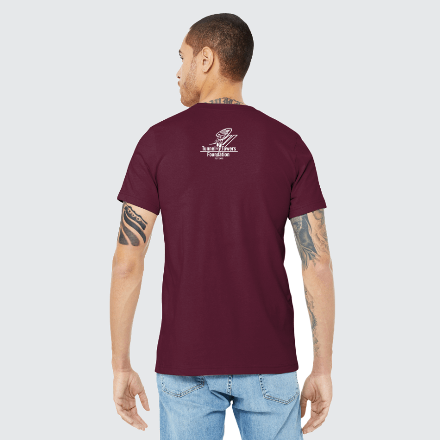 T2T HEROES TEE – UNISEX (Maroon) CLEARANCE