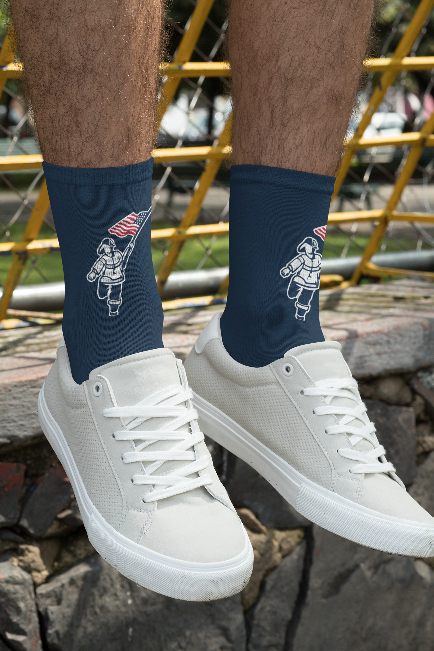 T2T Crew Socks (Navy) CLEARANCE