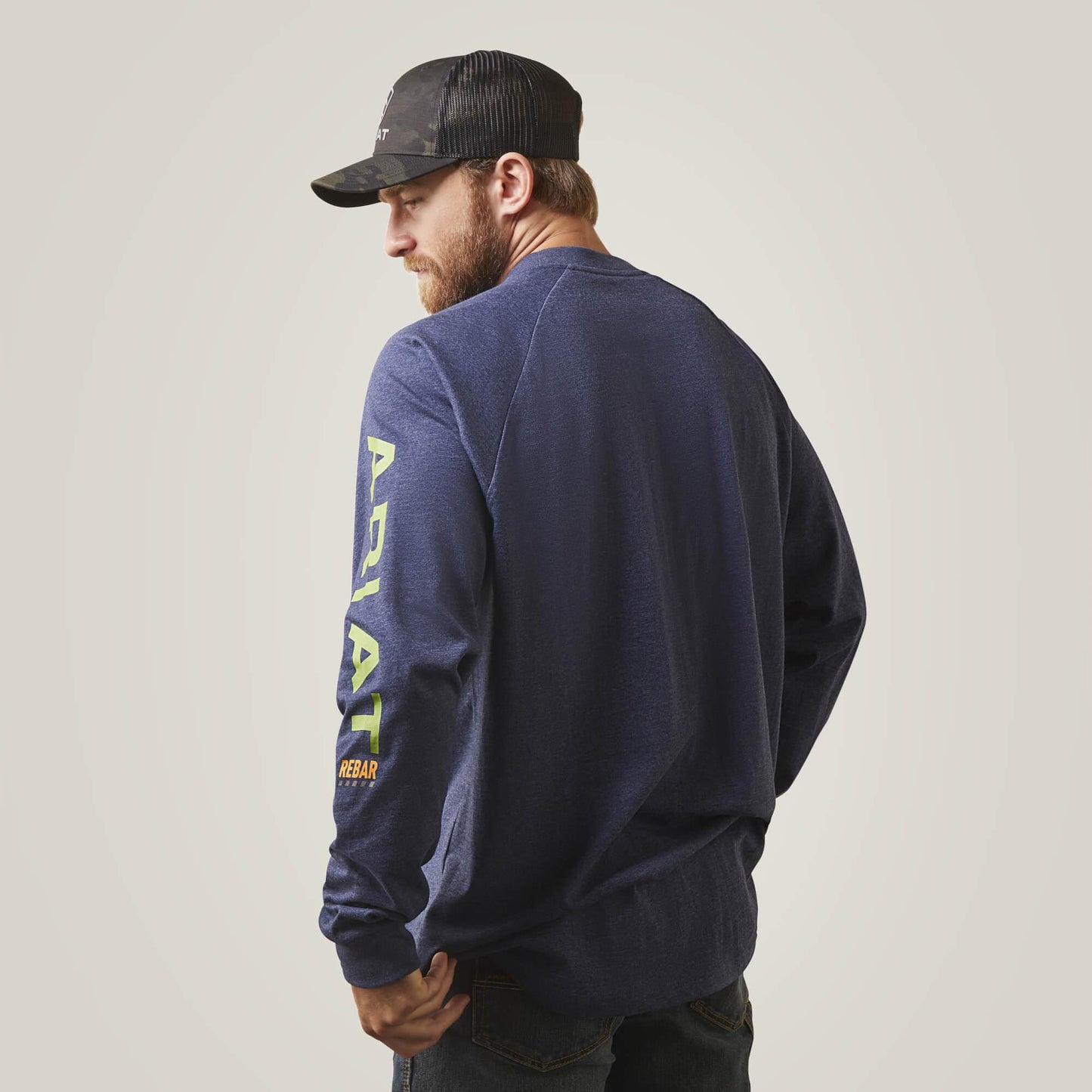 Rebar Cotton Strong Graphic - Navy Heather