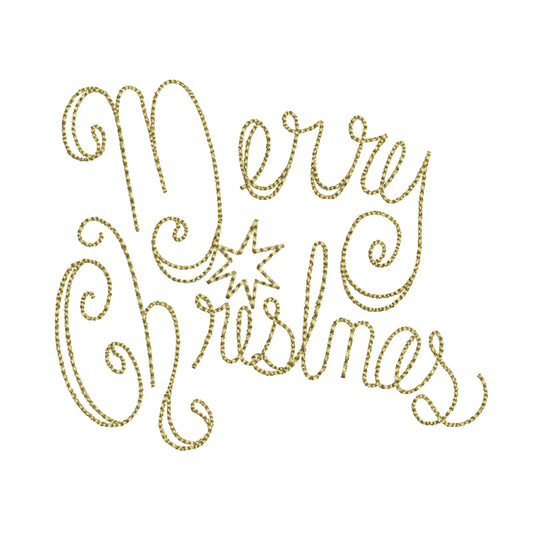 Glitter Merry Christmas Logo