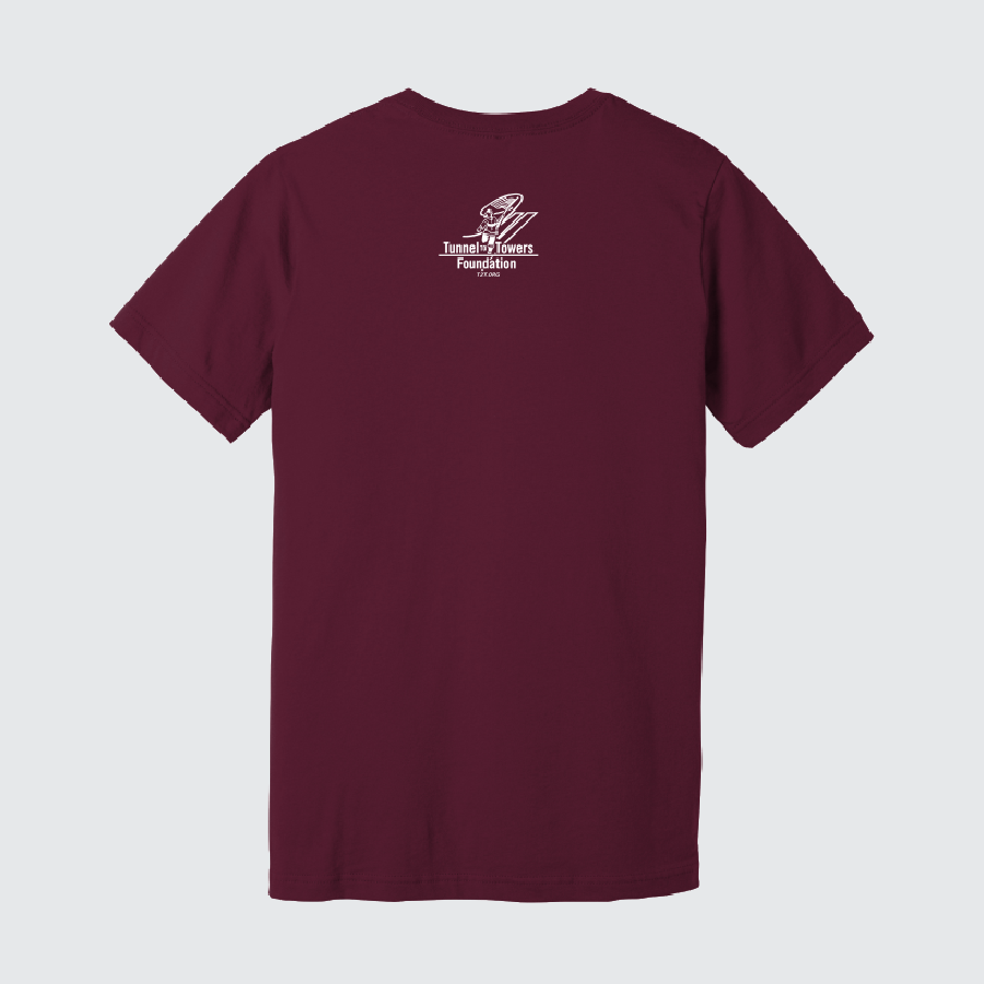 T2T HEROES TEE – UNISEX (Maroon) CLEARANCE